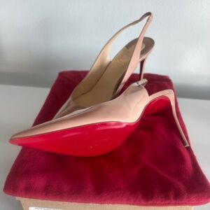 Christian Louboutin  Kate Sling Patent Learjer